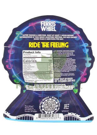 Ferris Wheel Blue Razz Kanna gummies 10ct - Nootropics