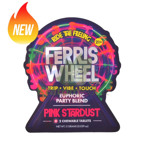 Ferris Wheel Pink Stardust Euphoric Party Blend Tablets 2 count - Nootropics
