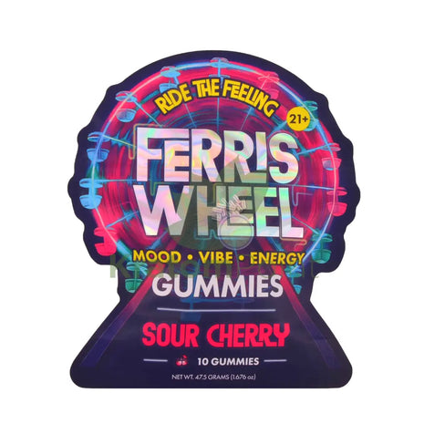 Ferris Wheel Sour Cherry Kanna gummies 10ct - Nootropics