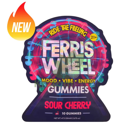 Ferris Wheel Sour Cherry Kanna gummies 10ct - Nootropics