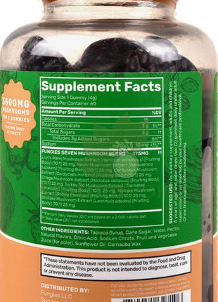 Fungies Mixed Berry Multi Mushroom Daily Gummies 60 count - Mushrooms