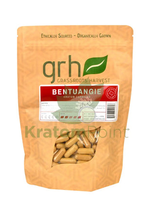 GrassRoots Harvest Kratom Bentuangie, 200 Count Capsules