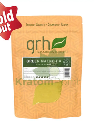 GrassRoots Harvest Kratom Green Maeng Da, 100g Powder