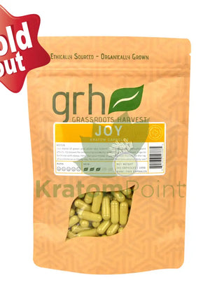 GrassRoots Harvest Kratom Joy, 200 Count Capsules