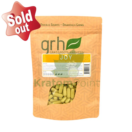 GrassRoots Harvest Kratom Joy, 200 Count Capsules