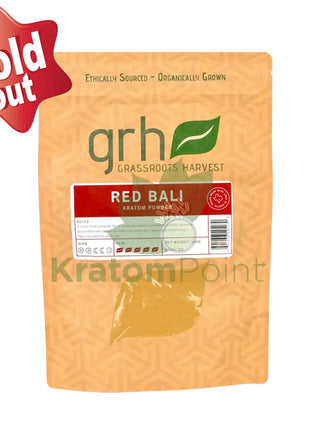 GrassRoots Harvest Kratom Red Bali, 100g Powder
