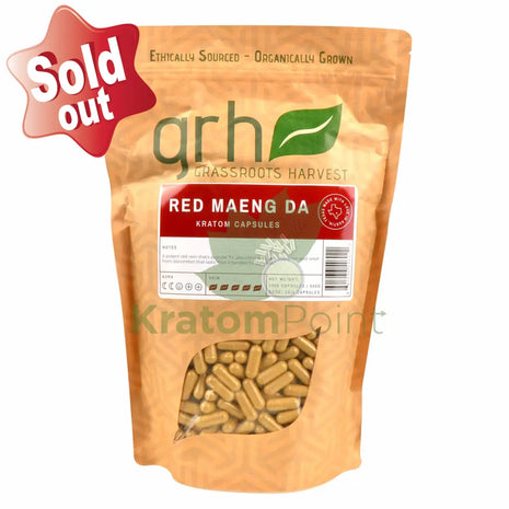 Grassroots Harvest Kratom Red Maeng Da 1000 Count Capsules