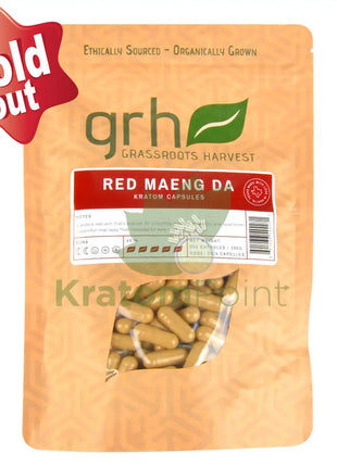 Grassroots Harvest Kratom Red Maeng Da 200 Count Capsules