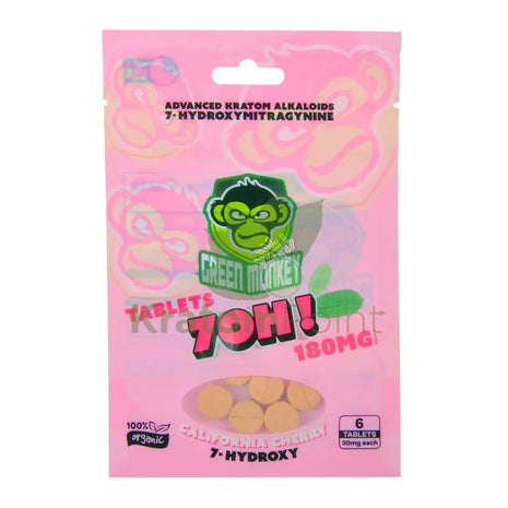 Green Monkey 7-OH California Cherry Tablets 30mg 6ct Hydroxy