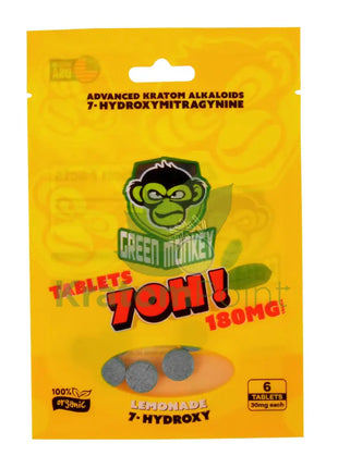 Green Monkey 7-OH Lemonade Tablets 30mg 6ct Hydroxy