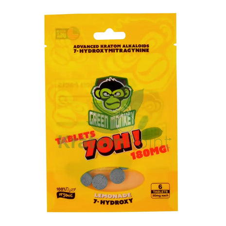 Green Monkey 7-OH Lemonade Tablets 30mg 6ct Hydroxy