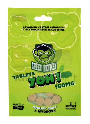 Green Monkey 7-OH Mighty Mint Tablets 30mg 6ct Hydroxy