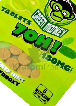 Green Monkey 7-OH Mighty Mint Tablets 30mg 6ct Hydroxy