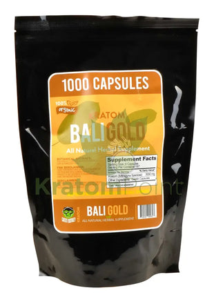 Green Monkey Kratom Bali Gold 1000 Count Capsules