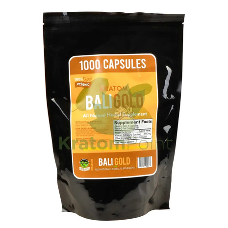 Green Monkey Kratom Bali Gold 1000 Count Capsules