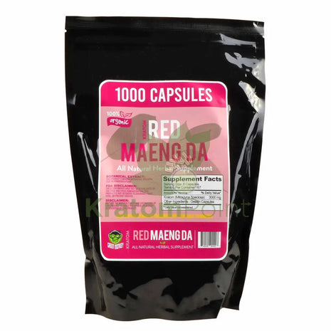Green Monkey Kratom Red Maeng Da 1000 Count Capsules