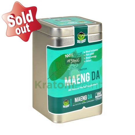 Green Monkey Maeng Da Kratom Capsules, 150 count