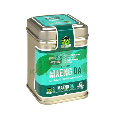 Green Monkey Maeng Da Kratom pills, 40 count