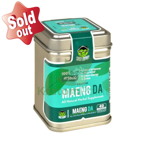 Green Monkey Maeng Da Kratom pills, 40 count