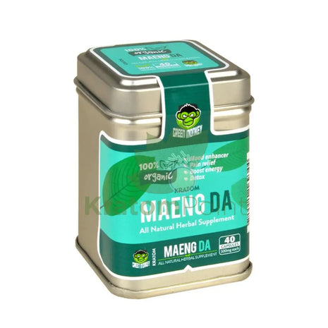 Green Monkey Maeng Da Kratom pills, 40 count