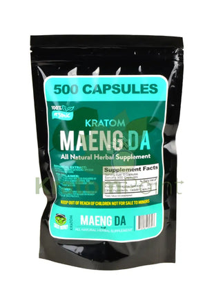 Green Monkey Maeng Da Kratom 500 count capsules
