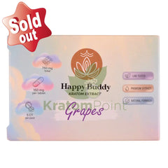 Happy Buddy Grapes 150mg Kratom Extract Tablets 5ct kratom extract