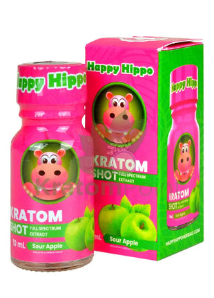 Happy Hippo Shot Sour Apple 10ml