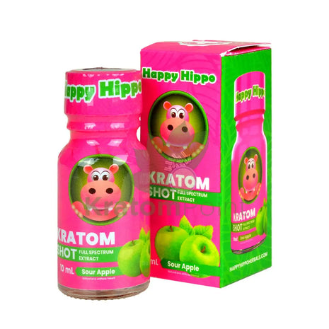 Happy Hippo Shot Sour Apple 10ml