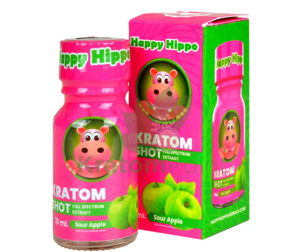 Happy Hippo | Kratom Extract | Sour Apple | 10ml | KP Store
