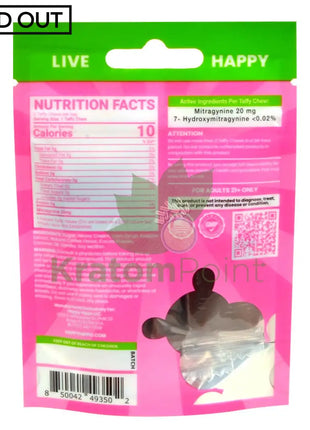 Happy Hippo Full Spectrum Mocha Taffy 6 Pieces