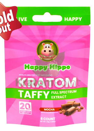 Happy Hippo Full Spectrum Mocha Taffy 6 Pieces