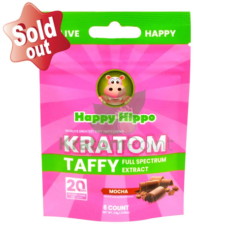 Happy Hippo Full Spectrum Mocha Taffy 6 Pieces