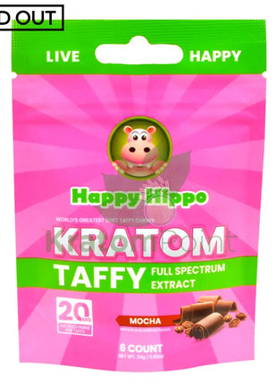 Happy Hippo Full Spectrum Mocha Taffy 6 Pieces