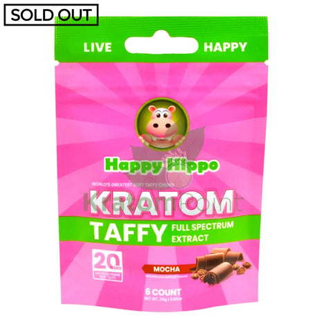 Happy Hippo Full Spectrum Mocha Taffy 6 Pieces