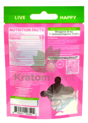 Happy Hippo Full Spectrum Mocha Taffy 6 Pieces