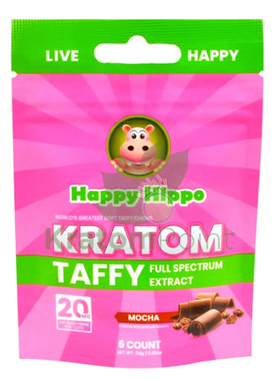 Happy Hippo Full Spectrum Mocha Taffy 6 Pieces