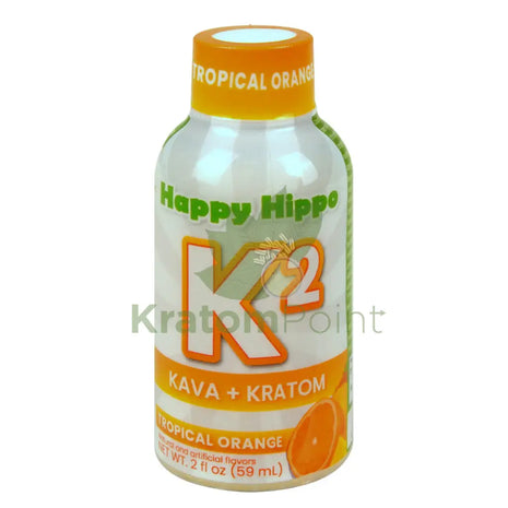 Happy Hippo K2 Tropical Orange Kava + Kratom 1 bottle 59ml Kava & Kratom