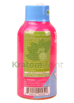 Happy Hippo Kratom Energy Shot 150mg Blue Razzle 2 fl oz