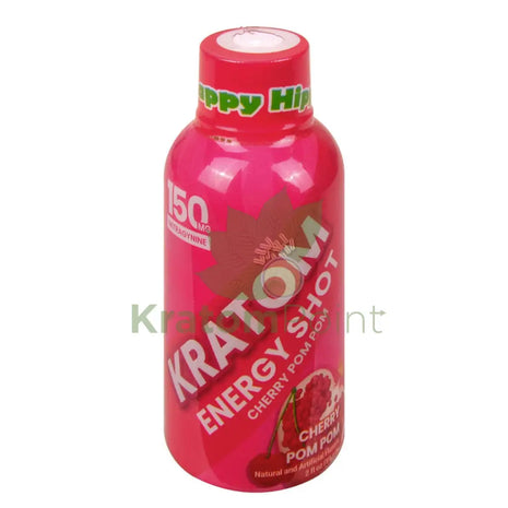 Happy Hippo Kratom Energy Shot 150mg Cherry PomPom 2 fl oz