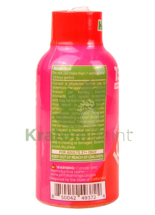 Happy Hippo Kratom Energy Shot 150mg Fruit Punch Party 2 fl oz