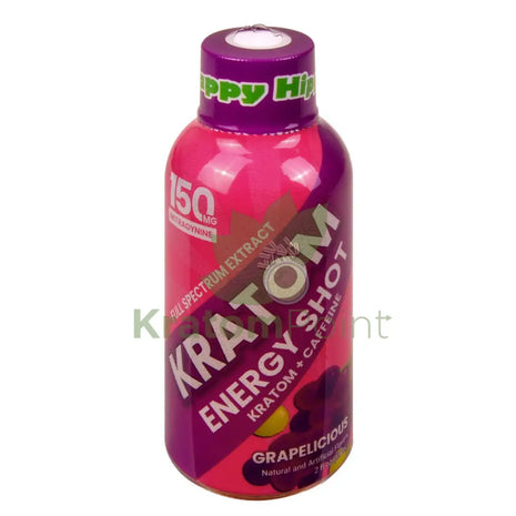 Happy Hippo Kratom Energy Shot 150mg Grapelicious 2 fl oz