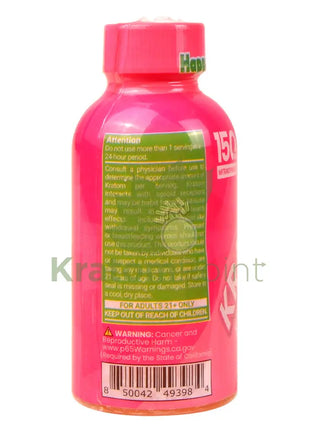 Happy Hippo Kratom Energy Shot 150mg Pink Lemon Drop 2 fl oz