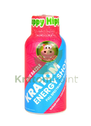 Happy Hippo Kratom Energy Shot Blue Razzle