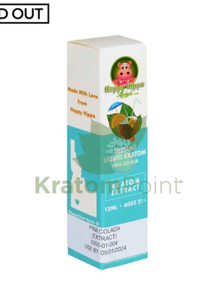 Happy Hippo Kratom Extract Pina Colada 12Ml