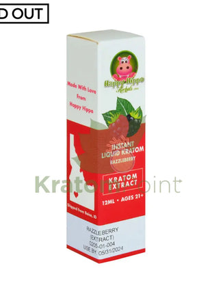 Happy Hippo Kratom Extract Razzleberry 12Ml