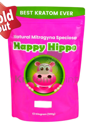 Happy Hippo Kratom Powder Green Maeng Da 500 Grams