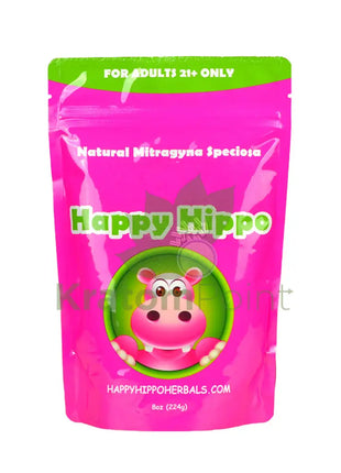 Happy Hippo 8oz kratom powder, Red Bali