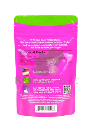 Happy Hippo 4oz kratom powder, White Maeng Da-back