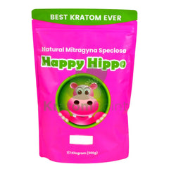 Happy Hippo Kratom Powder White Maeng Da 500 Grams
