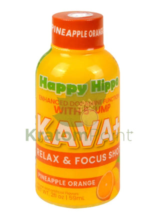 Happy Hippo Pineapple Orange Kava+ with 5-UMP 59ml bottle Kava